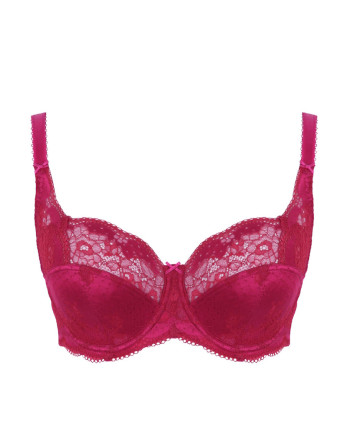 Panache Clara Soutien-Gorge Emboitant Grandes Tailles De Bonnets D à M / T. EU65 à 90 - Orchid/Red - 7255