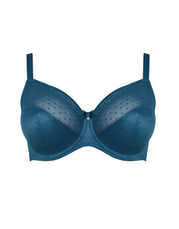 Ulla Dessous Meghan Soutien-Gorge Emboitant Grandes Tailles De Bonnets D à L / T. EU75 à 100 - Ocean - 3123