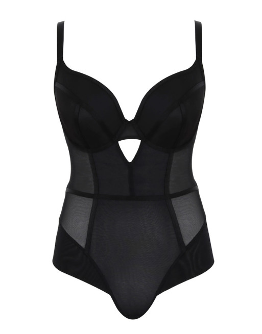 Panache Tango Essence Body Plongeant Grandes Tailles De Bonnets D à L / T. EU65 à 85 - Obsidian - 10965A