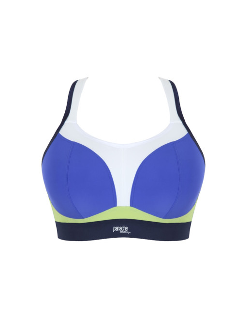 Panache Soutien-Gorge Sport Sans Armatures Petites Et Grandes Tailles De Bonnets B à M / T. EU60 à 90 - Bleu - 7341B