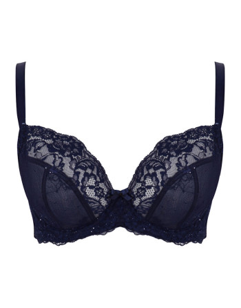 Panache Ana Soutien-Gorge Plongeant Grandes Tailles De Bonnets D à M / T. EU60 à 85 - Midnight - 9396