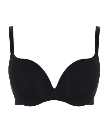 Panache 365 Soutien-Gorge Plongeant Rembourré Grandes Tailles De Bonnets D à K / T. EU65 à 90 - Noir - 10906