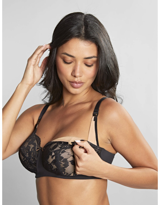 Panache Ada Maternité Soutien-Gorge Allaitement Sans Armatures Grandes Tailles De Bonnets D à M / T.EU65 à 90 - Noir - 10391