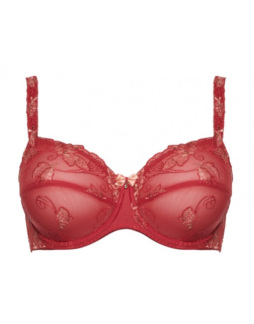 Ulla Dessous Carla Soutien-Gorge Emboitant Petites et Grandes Tailles De Bonnets B à G / T. EU70 à 120 - Framboise - 2123