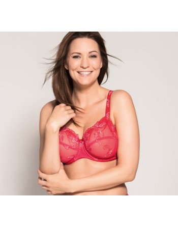 Ulla Dessous Carla Hele Cup BH Kleine En Grote Maten 70-120 Cup B Tot G - Framboise - 2123