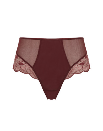 Panache Sabrina Slip Rio Taille Haute Petites Et Grandes Tailles EU34 à 46 - Red Rose - 10634