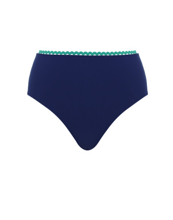 Panache Swim Ric Rac Hoge Bikini Slip Kleine En Grote Maten EU34 Tot 46 - Navy - SW1755B